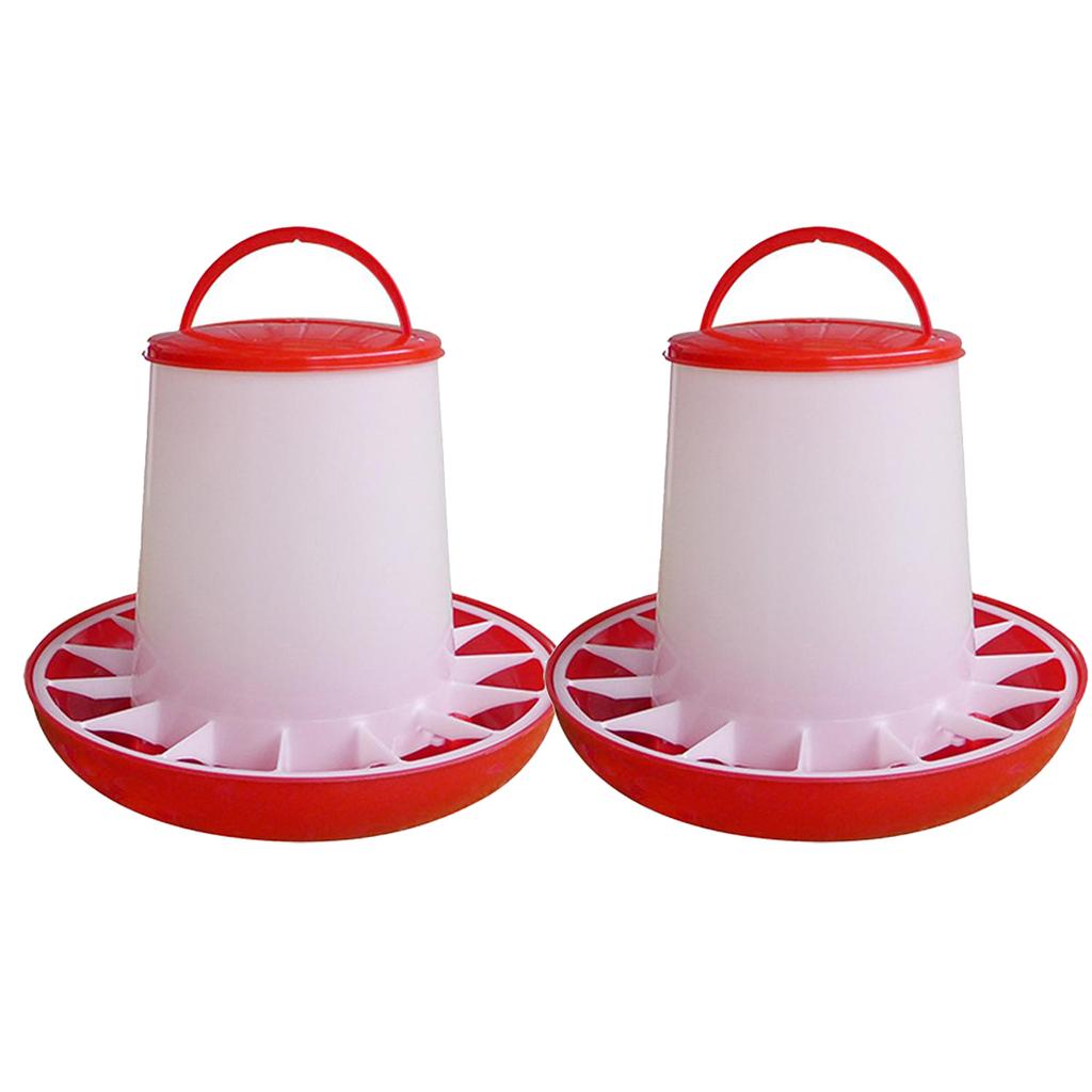 Автоматическая кормушка для кур Портативные пластиковые контейнеры для уличной птицы Кормушки Легко чистящаяся кормушка для кур уток