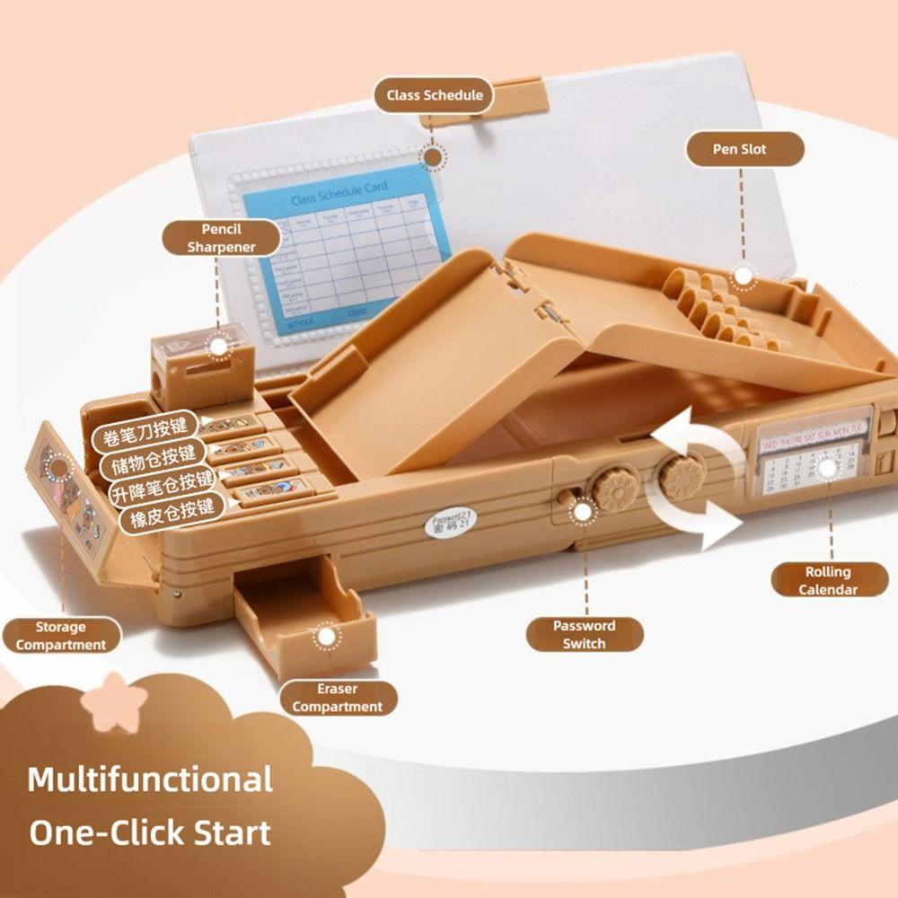 Двухслойный пенал-капибара большой вместимости, органайзер для канцелярских принадлежностей, пенал, студенты