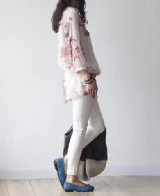 Милый пуловер с рукавами с красивым цветочным узором и топ для длинной резинки с туникой, летняя рубашка, рубашка с ретро-узором, женская свободная туника, светло-розовая