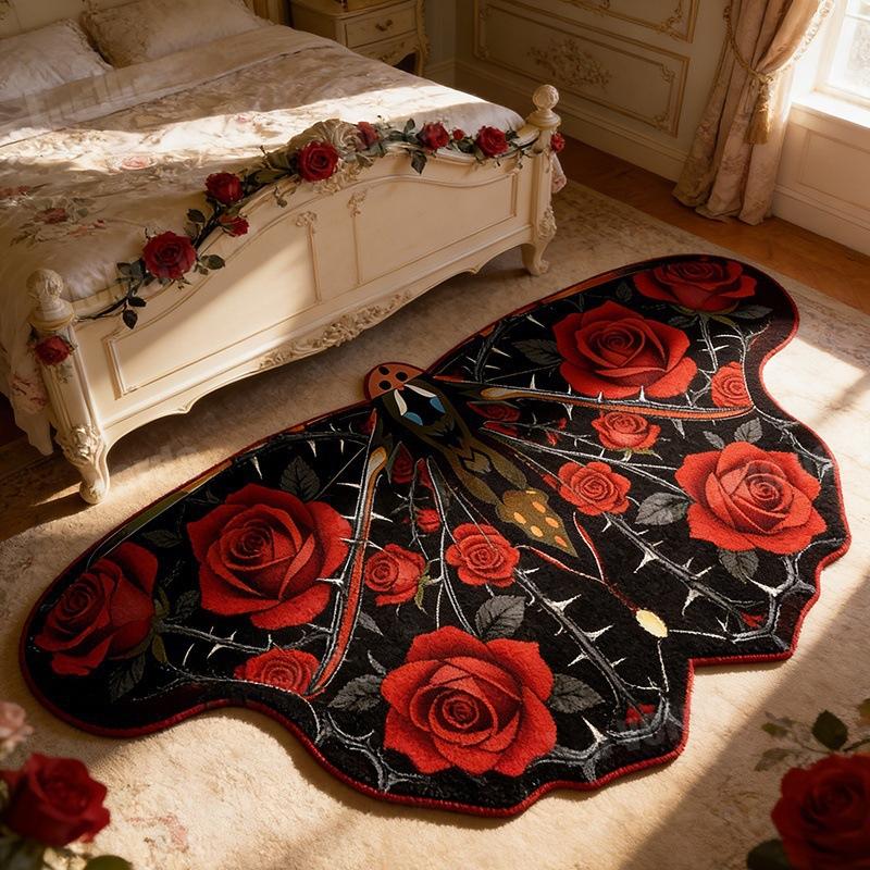 Alien Butterfly Rug Water Absorbent Cooling Sofa Floor Mat Easy Clean Living Room Home Decor Carpet