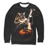 New Men's Sweatshirts Fashion 3D Guitar Cat Printed Long Sleeves For Man Summer Casual Round Neck Tops Oversized Funny T Shirt