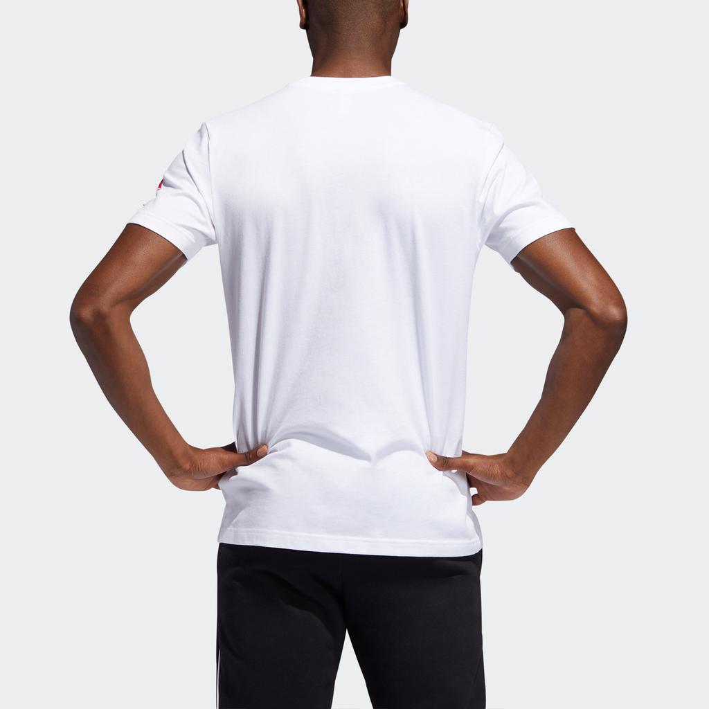 Adidas Мужская футболка с короткими рукавами и принтом «Человек-паук», баскетбольная спортивная футболка с круглым вырезом, белые DX6983