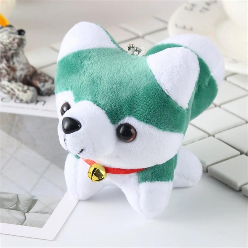 Очаровательная плюшевая игрушка Хаски Брелок Милый аксессуар с собакой Для рюкзаков Ручная работа