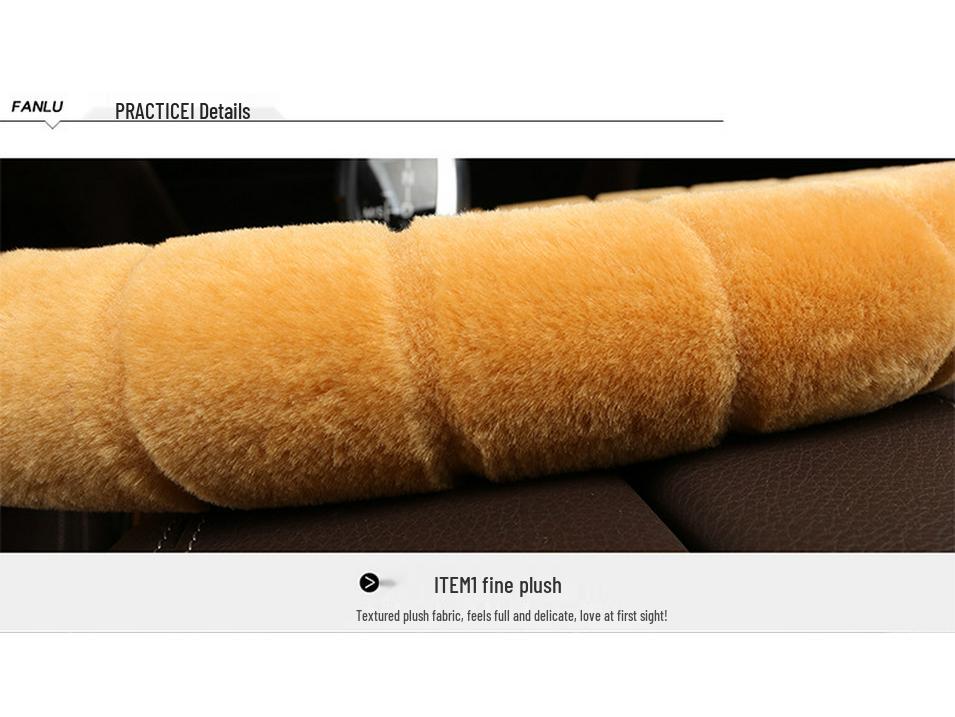 Зимняя плюшевая оплетка на руль - Теплая, дышащая, подходит для 98% моделей