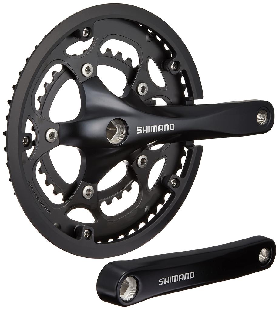 Передняя звездочка SHIMANO 165 мм 8S с защитой цепи, совместимая с кареткой, квадратный вал UN 110 мм EFCRS200A04C CLARIS (ДОРОГА) FC-RS200 50×34T (ММ110)