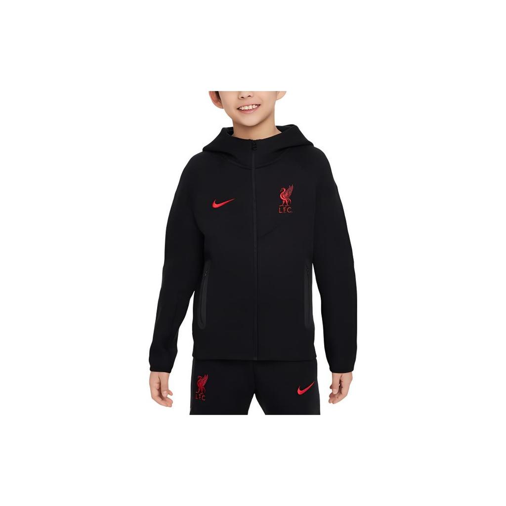 Nike Футбольный клуб Ливерпуль Тех Флис Легкий Худи Детские худи Черный FN8502-010