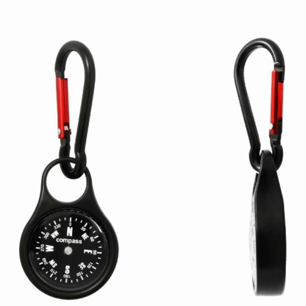 Built-in Compass Compass Hook Stainless Steel Key Carabiner Portable Climbing Hook Daily