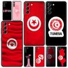 Мягкий ТПУ чехол для телефона Samsung Galaxy S25 S24 S23 S22 S21 Ultra S20 FE 5G S10 S10E Plus Паспорт Туниса Черная крышка