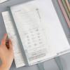 Mesh Zipper Pouch A4 Letter Size Clear Plastic File Bag Waterproof Zip File Folder Document Storage Bag for Travel School Office Supplies