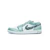 Air Jordan 1 Ритм Стиля Циан Амортизация, Износостойкие Низкие Винтажные Баскетбольные Кроссовки Мужские Светло-Зеленые FQ7687-300(Команда1154-)