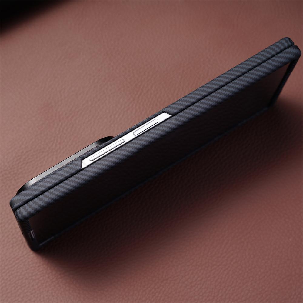 For Samsung Galaxy Z Fold 7 Tempered Glass Screen Protector Carbon Fiber Pattern Case For Magsafe Magnetic Cover Z Fold 6 5 4 3