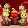 Китайский праздник весны орнамент мультяшная змея статуя фигурка украшение веселое рождественское украшение 2025 новогоднее украшение для дома