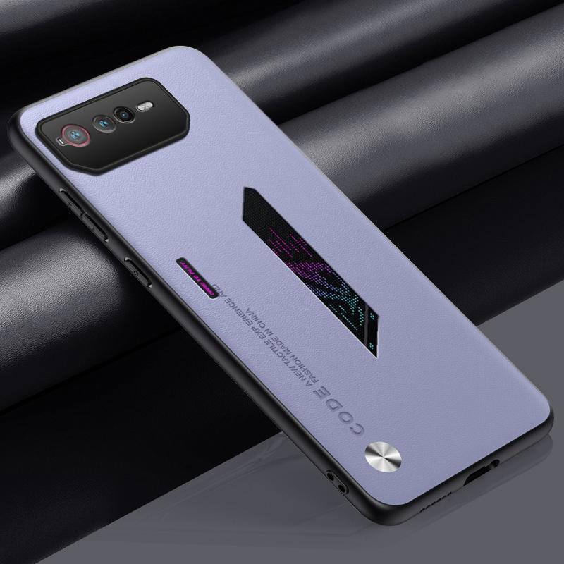 Luxury PU Leather Phone Case For Asus ROG Phone 6 6D Matte Back Cover Silicone Protection Case For Asus ROG Phone 5 5S Coque