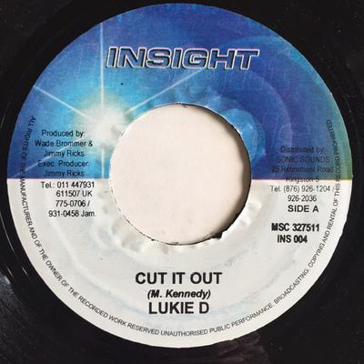 7-дюймовая пластинка LUKIE D - Cut It Out INS004 Insight Jamaica Регги, Ска и Даб Б/У