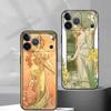 ART Alphonse M-Mucha Phone Case Silicone Soft For IPhone 17 16 15 14 13 12 11 X XR Plus Pro Max Plus