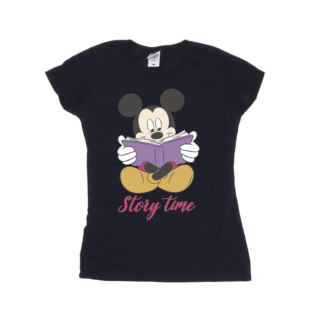 Disney Womens/Ladies Mickey Mouse Story Time Cotton T-Shirt