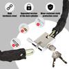 Bike Lock Heavy Duty, [3 Keys] 1m Anti-Theft High Security Chain Lock, Weatherproof Bicycle Lock Padlock for Bike Bicycle, Motorcycle, Scooter, Door,