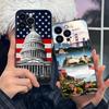 США Флаг Америки Чехол для мобильного телефона iPhone 17 16 15 14 13 12 11 X XR XS 8 7 Air Pro Max Plus Mini Цветной Чехол Cover