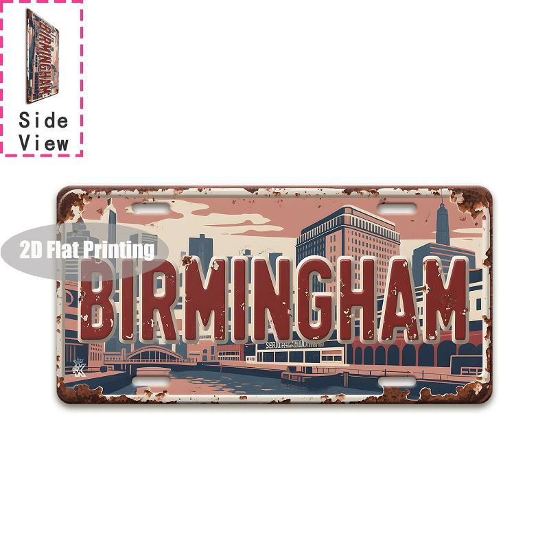 Tin Sign Vintage Durable Metal Plaque Wall Decor Home Office Bar Man Cave Australian British City Birth Year License Plate