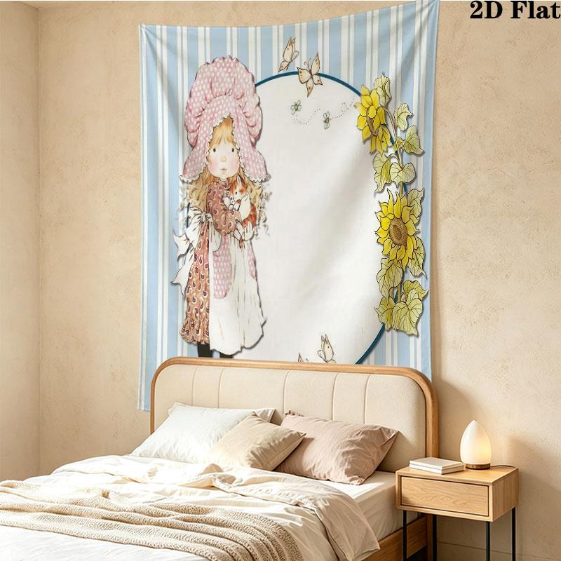 Sarakey Wall Tapestry Aesthetic Wall Hanging Printed Fabric Blanket Decorative Tapestries For Bedroom Living Room Home Decor