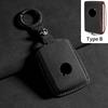 For Volvo S60 S90 XC40 XC60 XC90 V60 V90 T6 T8 Suede Car Smart Remote Key Case Cover Protector Auto Shell Decorative Accessories
