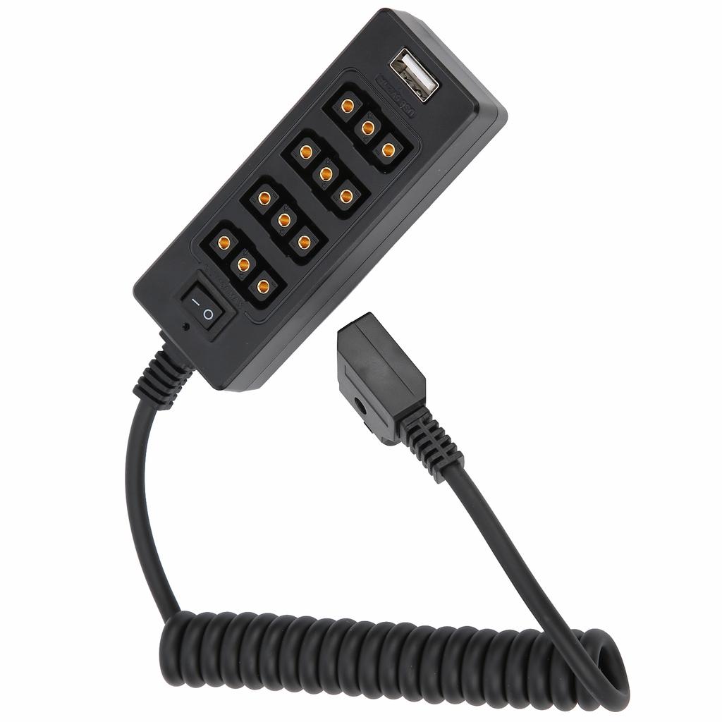 Разветвитель кабеля питания концентратора DTAP Male to 4Port DTAP Female для аккумулятора камеры VLock
