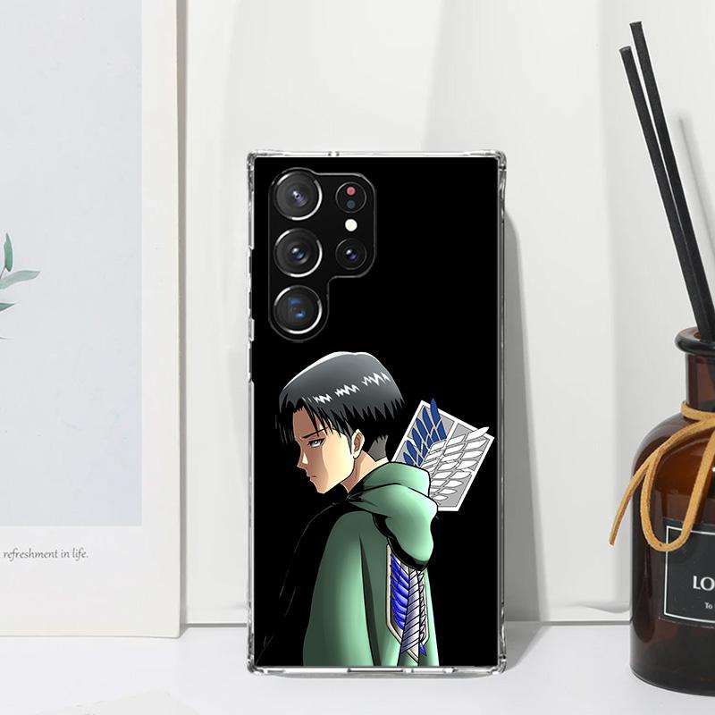 Attack-Titan Levi Phone Case For Samsung Galaxy S26 S25 Edge S24 FE S23 S22 Ultra S21 Plus S20 + Art Fundas Back Cover Galaxy S2