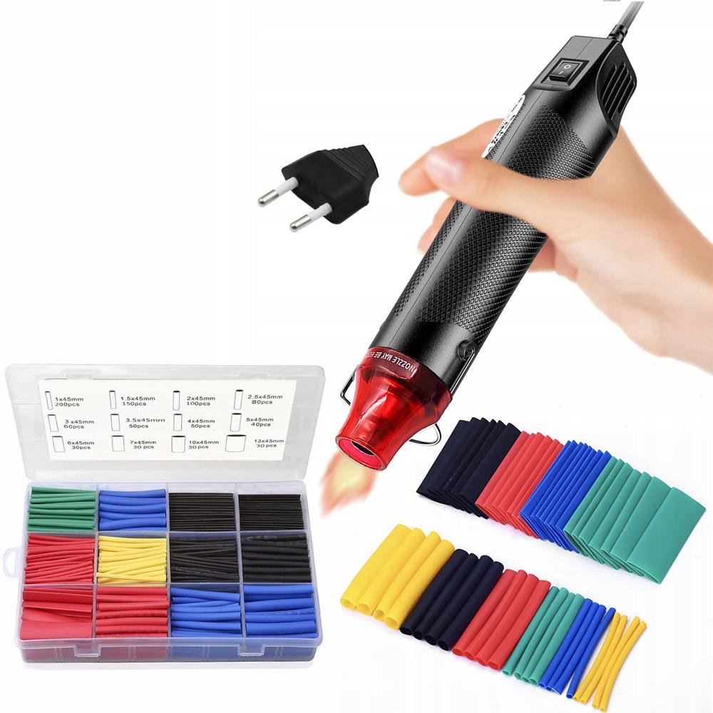 Rosfix Mini Hot-air gun 300W + Rosfix Heat shrink tubing set 850 pcs.