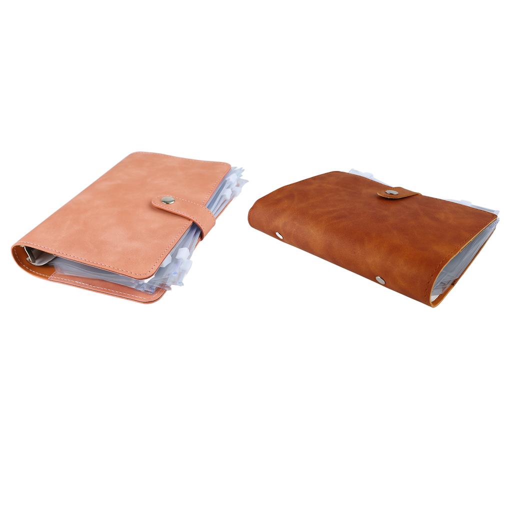 Бюджетный А6 с несколькими карманами, кольцами из нержавеющей стали, обложкой из искусственной кожи для офиса