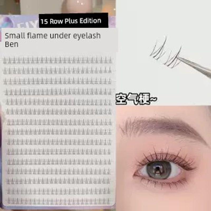 Eiyi Artificial Transparent Segmented Self-Grafting Lower Eyelashes