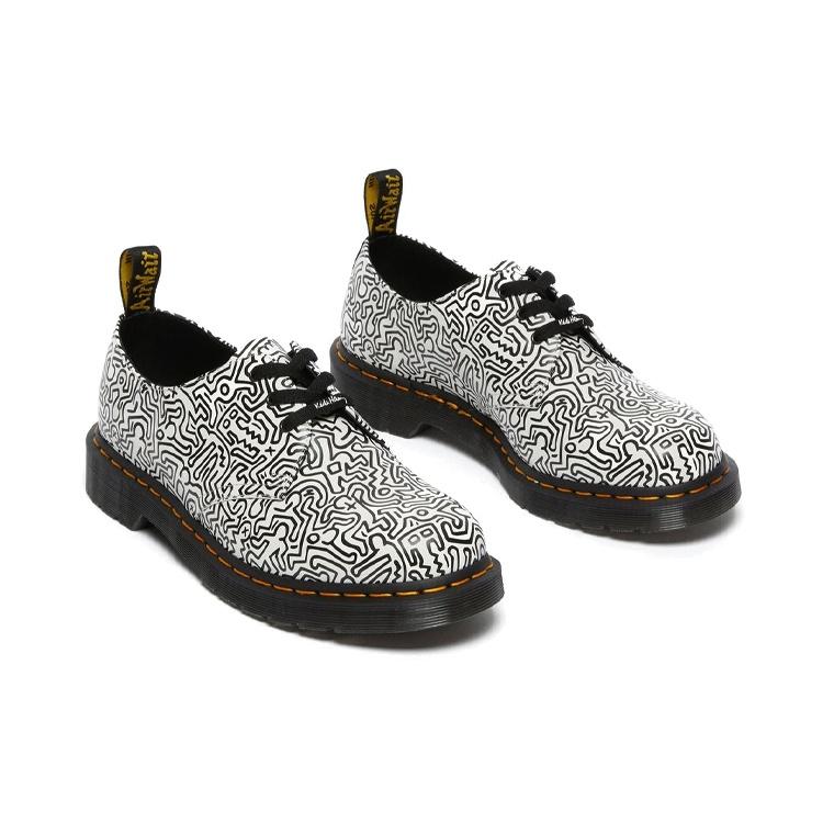 Dr. Martens Кит Харинг 1461 С принтом 'Черно-белый' Мужские 26833009