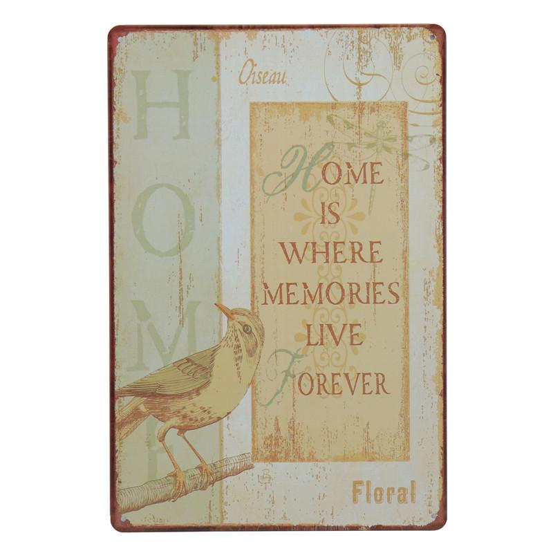 Добро пожаловать в семью, милый дом, металлическая жестяная вывеска, буквенный железный плакат, цветочный дом, металлическая доска, настенный декор, сад, кафе, тарелка, железная живопись