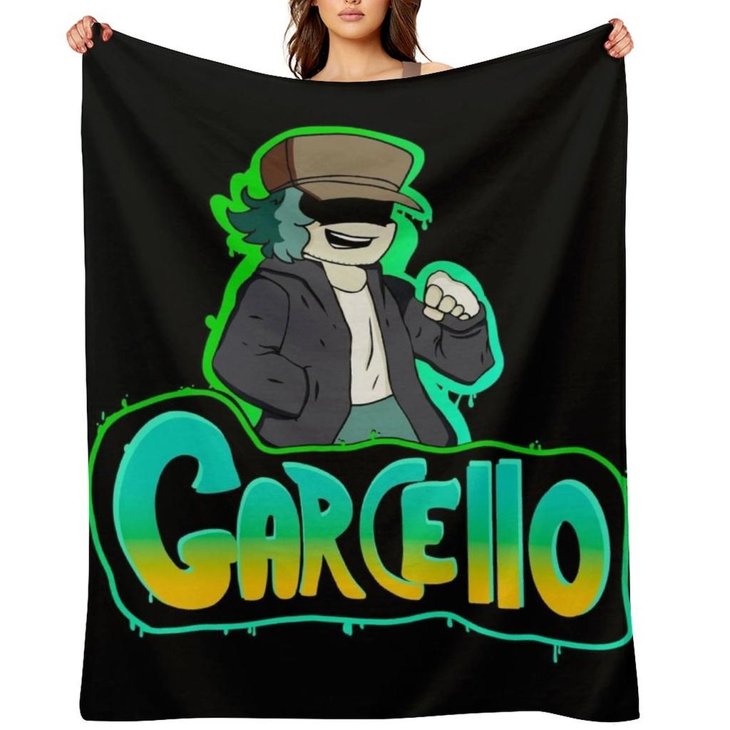 Garcello fnf mod character graffiti Throw Blanket Stuffeds manga Summer Beddings Sleeping Bag Blankets