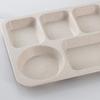 1 Set Individual Grid Stackable Food Plate Plastic Practical Food-grade Food Tray