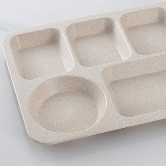 1 Set Individual Grid Stackable Food Plate Plastic Practical Food-grade Food Tray