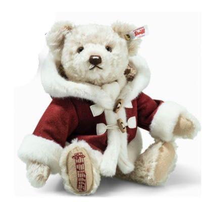 Плюшевый мишка Steiff Chris Christmas Teddy 007507 Японский мишка, 31 см, [Официальный продукт]