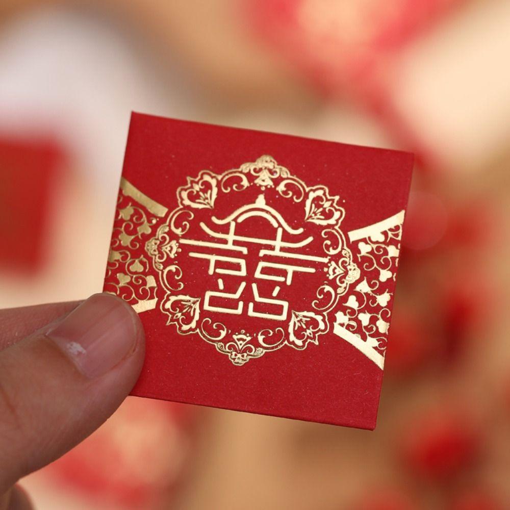 10PCS Best Wishes Mini Coin Money Pockets New Year Packet Blessing Bag Spring Festival
