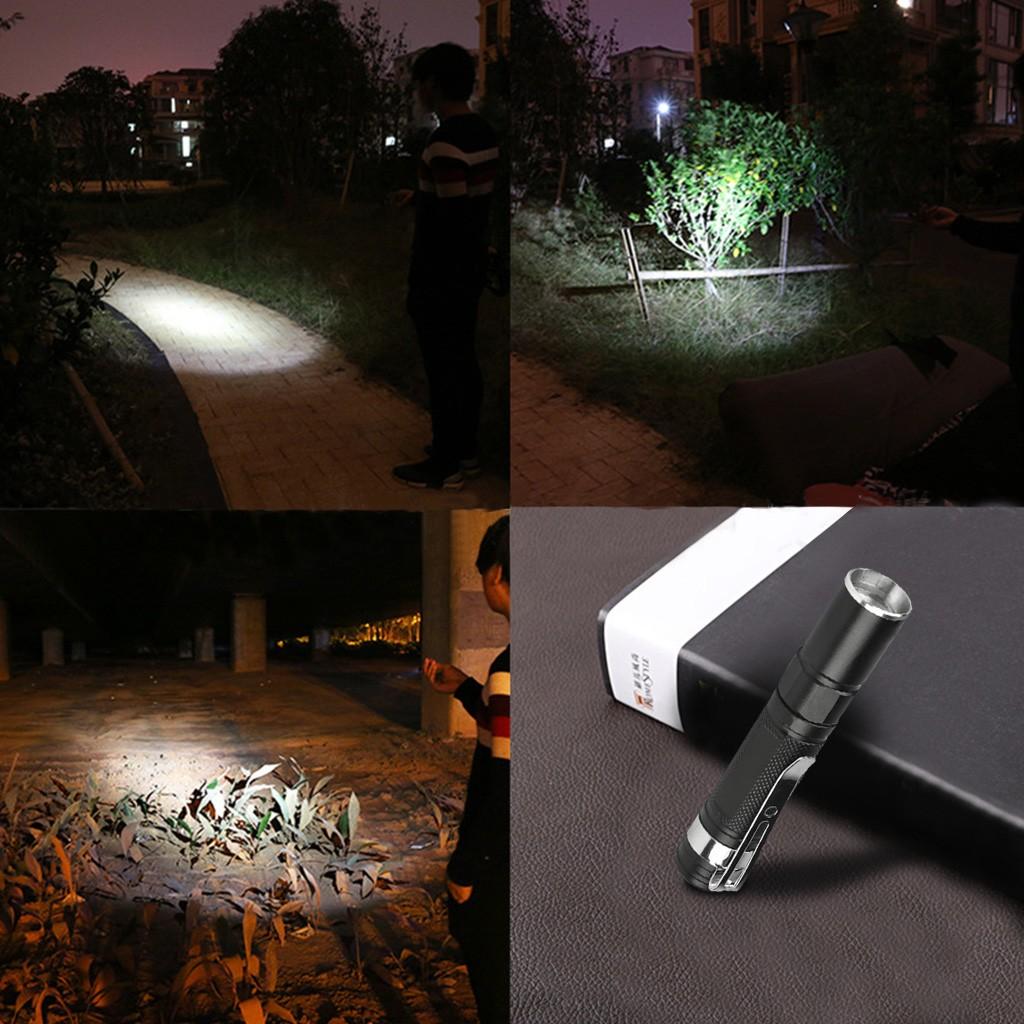 Portable Mini Penlight LED Flashlight Torch Zoom Light Camping