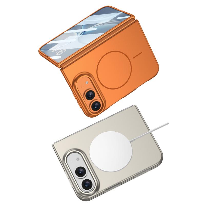 For iPhone Duo Case Magnetic Skin-Feel Light Luxury Cover Built-in Magnet Anti-Drop Protective Shell