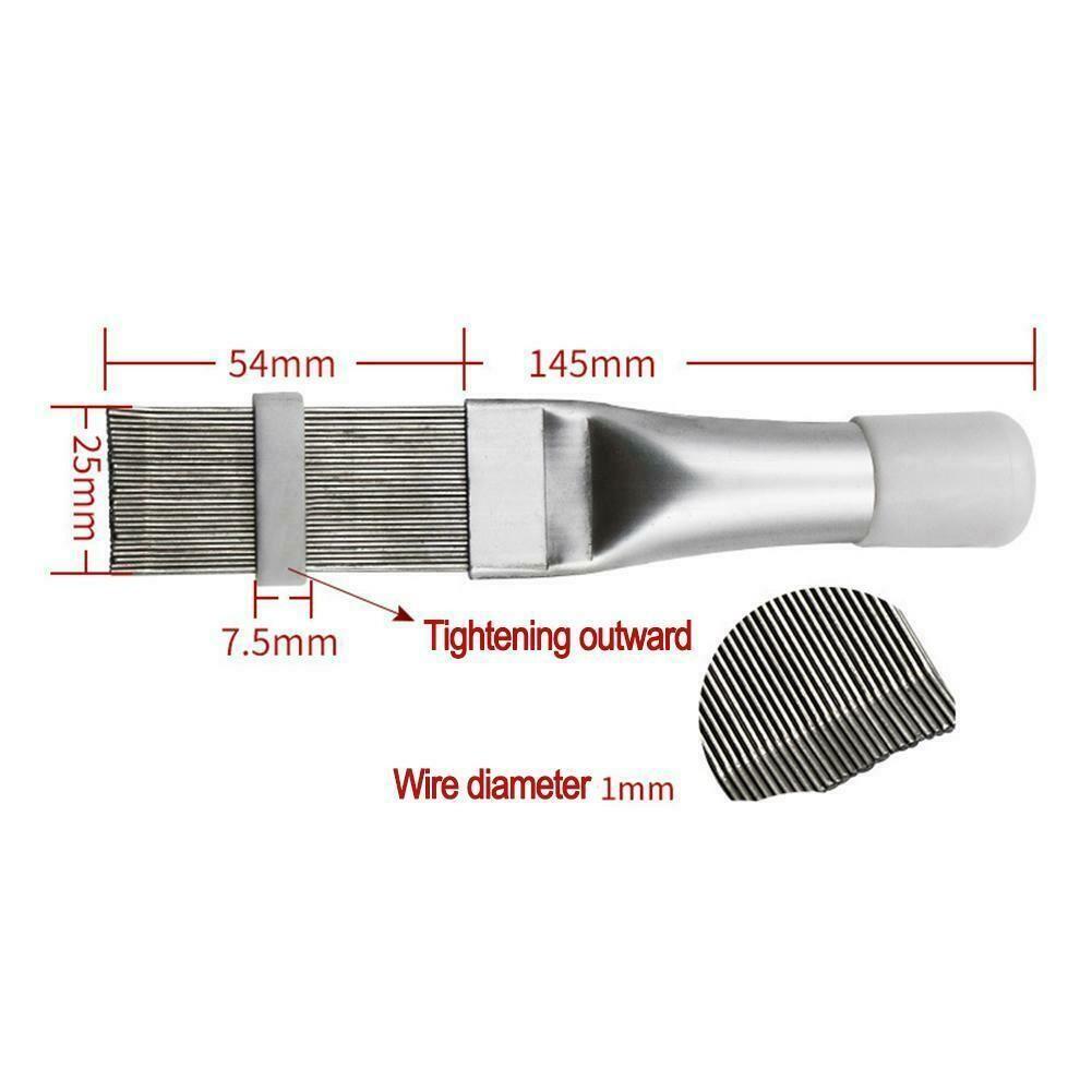 Cleaning Tool A/C Fin Repair Coil Comb - HVAC Condenser Radiator Stainless Steel