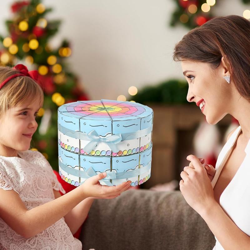 8/10 шт. Треугольные бумажные подарочные коробки в форме торта для печенья, конфет, подарков для детского праздника, угощений, упаковочные коробки для десертов на детский день рождения