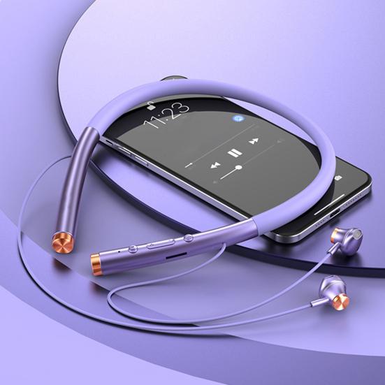 Наушники-вкладыши с шейным ободом, Bluetooth-совместимые, Звук, Водонепроницаемые, Подвесные, 5 Стерео, Беспроводная гарнитура для спорта