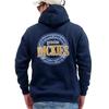 GENUINE Dickies Men's Fleece-Lined Pullover Hoodie with Back Print, Anti-Pilling, and Hoodie, Sizes M, L, and XL, 10001729 (JP, Alphabet, M, Navy)