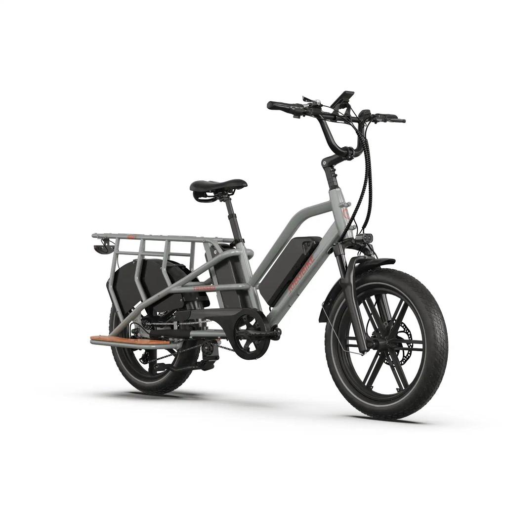JOBOBIKE Transer Электрический грузовой велосипед 48В13Ач Двойной аккумулятор Сверхпрочная алюминиевая рама для семьи и доставки