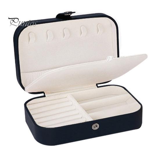 Коробка для хранения ювелирных изделий, держатель для сережек, ожерелий, большая вместимость, несколько отделений, легкий портативный органайзер для ювелирных изделий