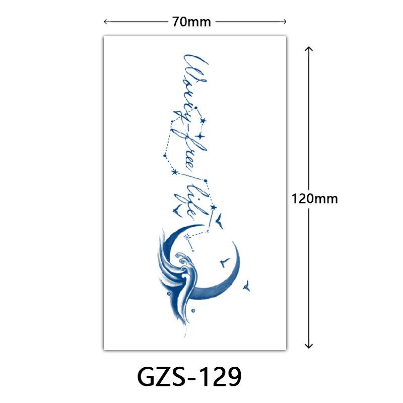 Травяная тату-наклейка, Тату-наклейка соком на тыльную сторону руки, Полуперманентная тату-наклейка, Водостойкая тату