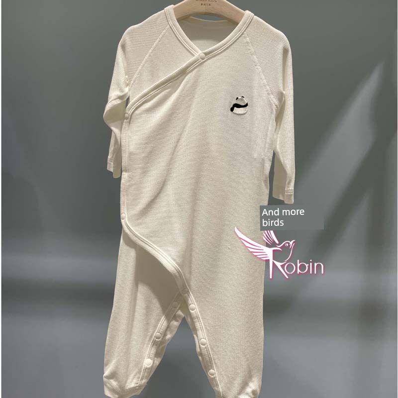 Aimer Kids Baby Milk Skin Patchwork Spring and Autumn Long Sleeve Romper Ab374J201/375J201/202