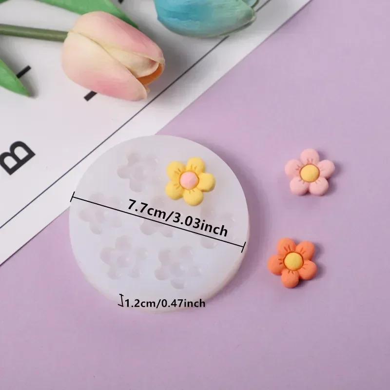 DIY Multi Styles Mini Flower Silicone Mold Fondant Craft Chocolate Сахарный торт Украшения Инструмент Выпечка Изготовление полимерной глины
