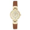 BUREI Analog Quartz Watch with Japanese Gold Lightweight and Slim Brown Leather Perfect for or Casual Perfect as a Gift Women's Battery, Waterproof,