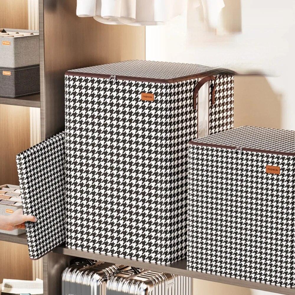 Нетканый шкаф, компактный ящик для хранения одеял, пылезащитный органайзер, сумка для переезда, ящик для постельных принадлежностей, организация хранения в путешествии